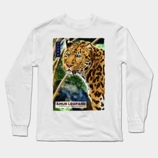 Amur Leopard - White Long Sleeve T-Shirt